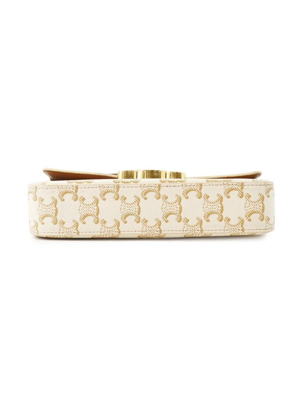 Celine Shoulder Bag Triomphe Claude Calfskin White - Picture 3 of 10